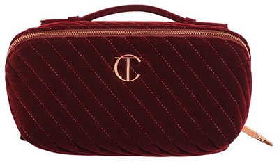 CHARLOTTE TILBURY ORGANIZER VELVET MAKE UP BAG LARGE
