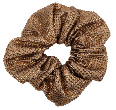 SUI AVA Kelly Crystal Scrunchie - Taupe