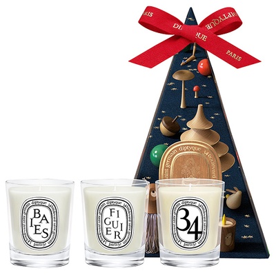 Diptyque Surprise Set with 3 miniature Candles - Holiday Edition