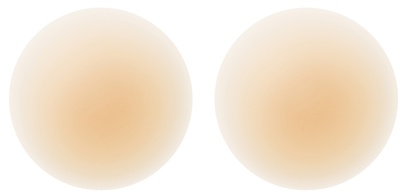 NOOD No-Show Adhesive and Reusable Round Nipple Covers No.3 Buff / 3in.