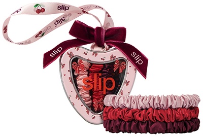Slip Pure Silk Skinny Scrunchie Trio Ornament - emmie
