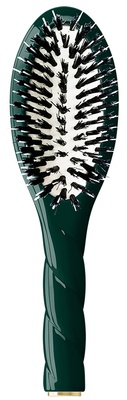 La Bonne Brosse Brush Emerald Green 02 Essential Boar and Nylon Bristles