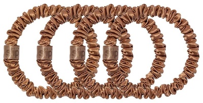 Slip Pure Silk Skinny Scrunchies copper