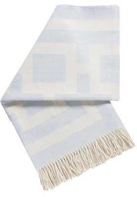 Jonathan Adler NIXON BABY ALPACA THROW light blue