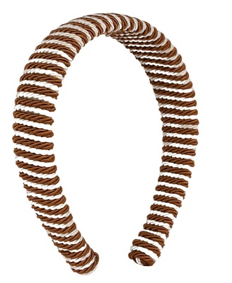 SUI AVA Striped Headband - Brown