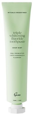Gem Triple Whitening Toothpaste النعناع بالفلورايد