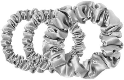 Slip Pure Silk Back to Basics Scrunchie Set Zilver