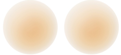 NOOD Grippies No-Show NON-Adhesive, Reusable Round Nipple Covers No.5 Soft Tan / 4in.