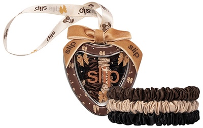 Slip Pure Silk Skinny Scrunchie Trio Ornament - betty
