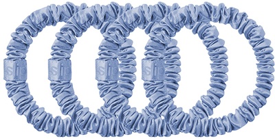 Slip Pure Silk Skinny Scrunchies cornflower