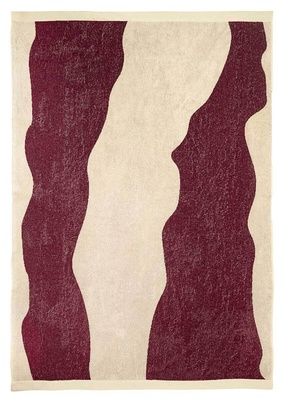 OAS Burgundy Bone Towel