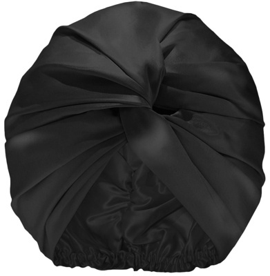 Slip Pure Silk Turban أسود