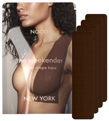 NOOD The Weekender Travel Shape Tape Breast Tape قهوة NOOD 9