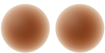 NOOD No-Show Adhesive and Reusable Round Nipple Covers No.7 Bronze / 4in.