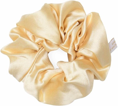 Holistic Silk Pure Silk Scrunchie كريم