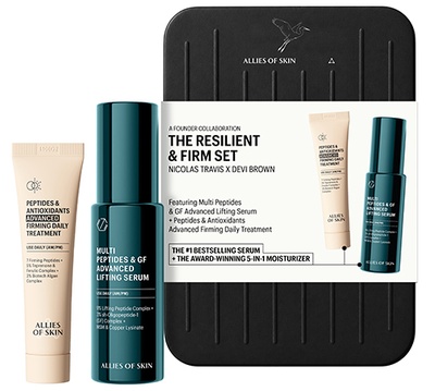 Allies Of Skin Resilient & Firm Set Growth Factor Serum & Moisturiser Skincare Kit