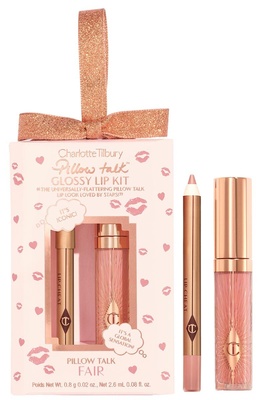 CHARLOTTE TILBURY PILLOW TALK MINI GLOSSY LIPS DUO - PILLOW TALK FAIR