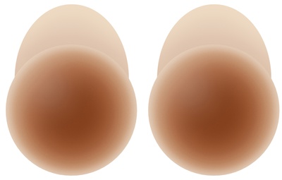 NOOD No-Show Extra Lift Adhesive and Reusable Nipple Covers No.7 Bronze / 4in.