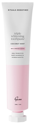 Gem Triple Whitening Toothpaste Crisp Mint