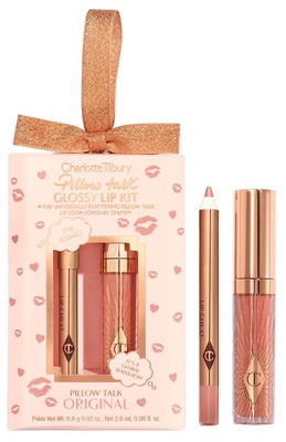 CHARLOTTE TILBURY PILLOW TALK MINI GLOSSY LIPS DUO - PILLOW TALK