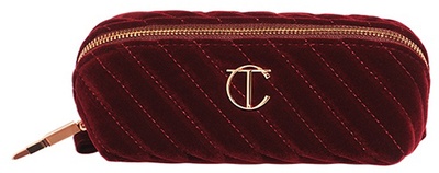 CHARLOTTE TILBURY ORGANIZER VELVET MAKE UP BAG SMALL