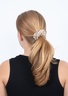 SUI AVA Floral Broderie Scrunchie Soft White
