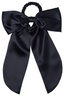Slip pure silk hair bow black