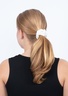 SUI AVA Floral Broderie Scrunchie Soft White