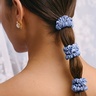 Slip Pure Silk Skinny Scrunchies cornflower