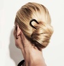 Deborah Pagani Large Sleek Hair Pin Zwart