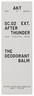 AKT London The Deodorant Balm - SC.02 AFTER THUNDER