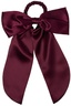 Slip pure silk hair bow crimson