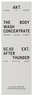 AKT London The Body Wash Concentrate SC.02 AFTER THUNDER