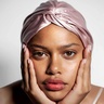 Slip Pure Silk Turban Pink