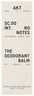 AKT London The Deodorant Balm - SC.00 NO NOTES
