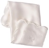 Slip Pure Silk Queen Pillowcase with scalloped edge - white