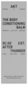 AKT London The Body Conditioning Balm SC.02 AFTER THUNDER
