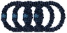Slip Pure Silk Skinny Scrunchies navy