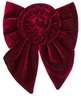 SUI AVA Rosie Velvet Bow - Bordeaux