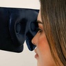 Drowsy Eyelash Protecting Silk Sleep Mask - Midnight Blue