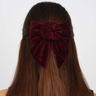 SUI AVA Rosie Velvet Bow - Bordeaux