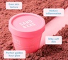 Sand & Sky Australian Pink Clay - Smoothing Body Sand