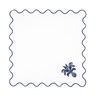 AQUAZZURA CASA ANANAS NAPKIN BLUE AND WHITE