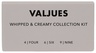 VALJUES WHIPPED & CREAMY SET