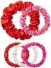 Slip slip pure silk assorted scrunchie cracker - scarlet