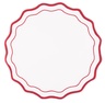 AQUAZURRA WAVE PLACEMAT - RED AND WHITE