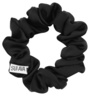 SUI AVA Ruched Ribbon Scrunchie - Black