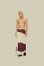 OAS Burgundy Bone Towel