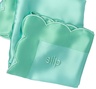 Slip slip pure silk queen pillowcase with scalloped edge - turquoise