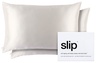 Slip slip pure silk queen pillowcase duo - white